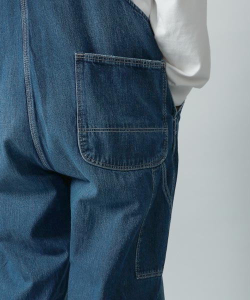 おぶた　デニムオーバーオール　メンズ　ラングラーWrangler   古着 Wrangler - 90s 古着 ラングラー ワイドデニム オーバーオール