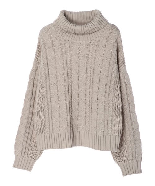 セール ケーブルタートルニット アースミュージック エコロジー Earth Music Ecology D Fashion セール ケーブルタートルニット アースミュージック エコロジー Earth Music Ecology D Fashion