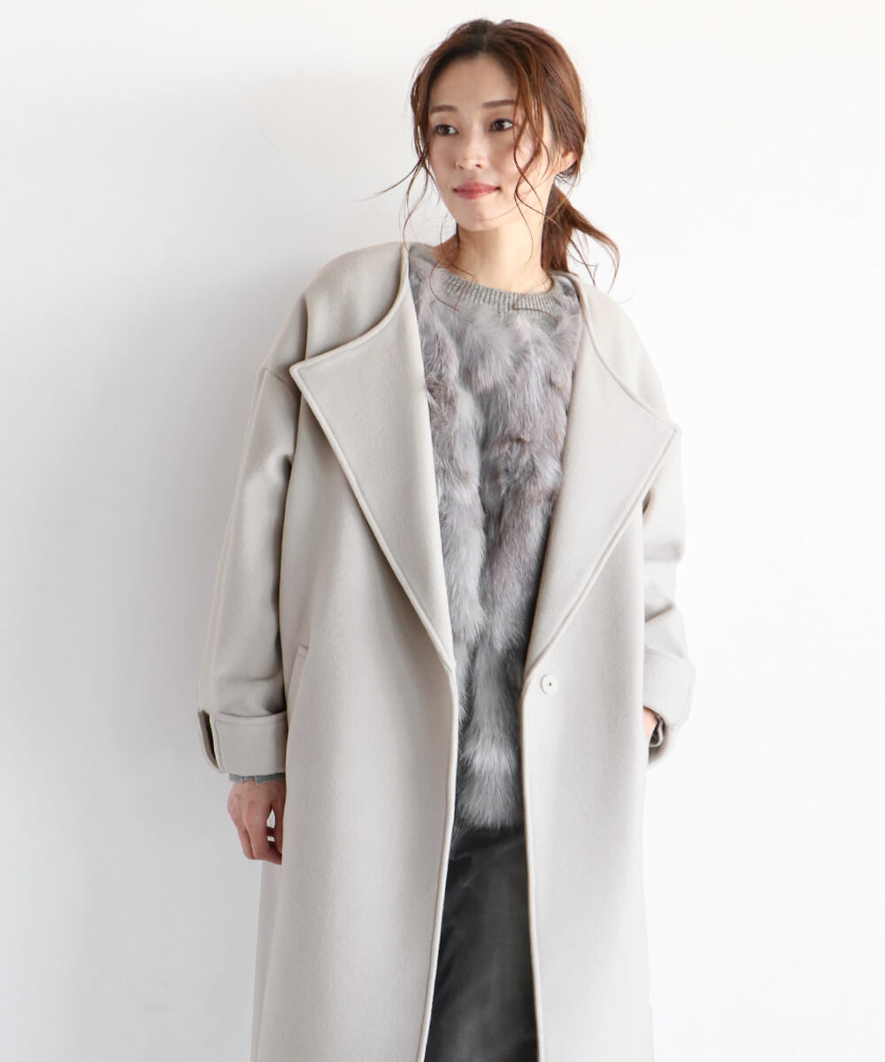 黒 桜古典 soeur7 シンプル ロングコート - 通販 - ssciindia.com