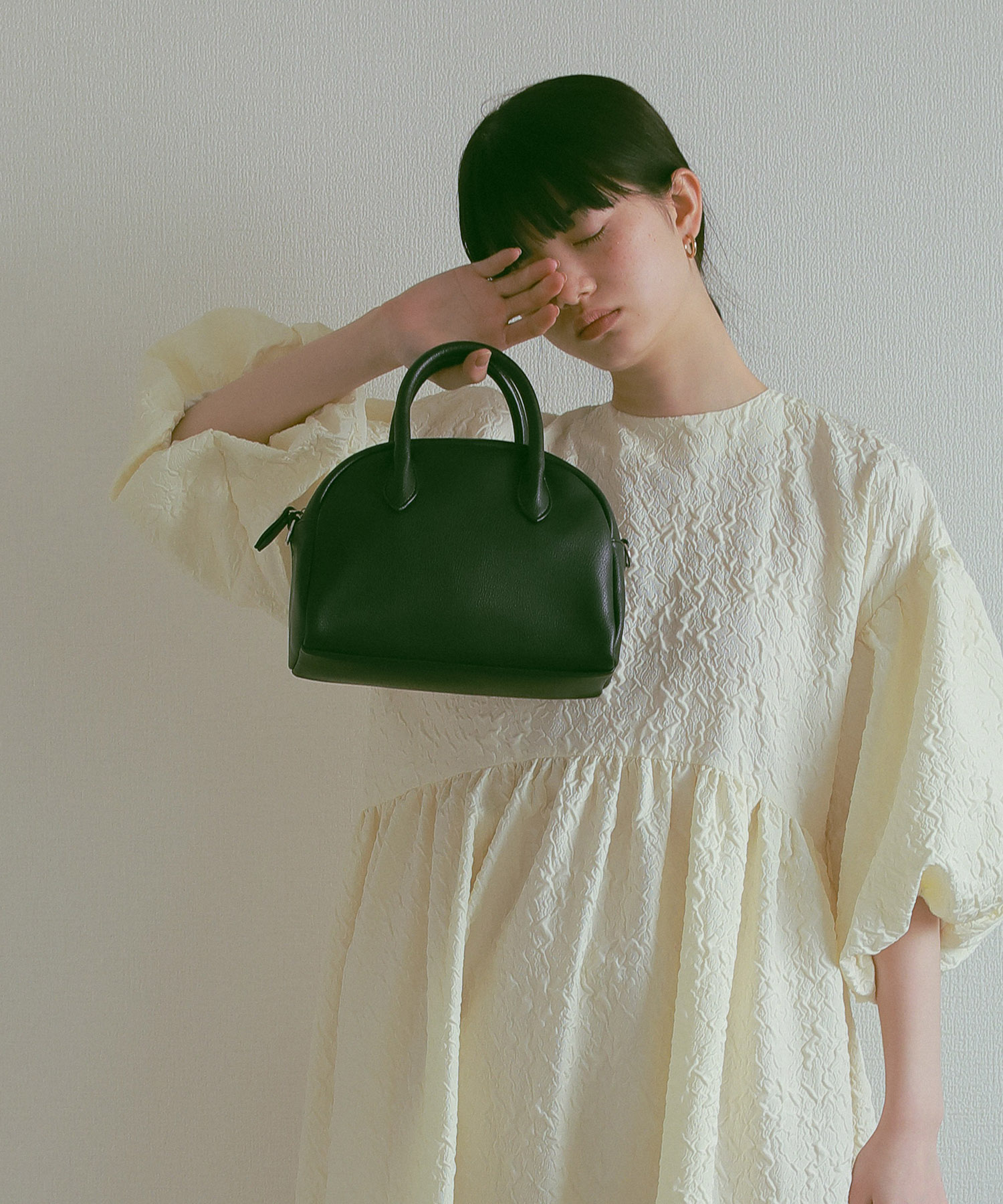 クーポン】【セール10%OFF】【EFOLE】フェイクレザー ミニボストン
