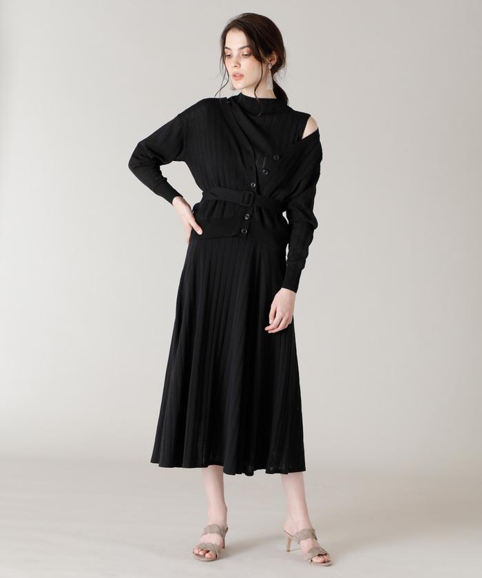 Maglie par ef-de - マーリエ　ニット　7 Maglie par ef－de》マルチカラーニットワンピース