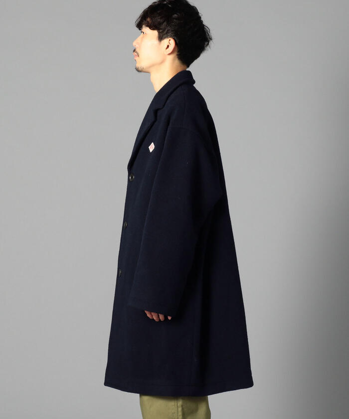 未使用★DANTON ネイビー チェスターコート WEB限定】【DANTON/ダントン】ウールライトパイル チェスター