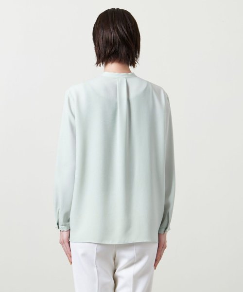 ＜UNITED ARROWS＞PL/BTN タック ブラウス B †
