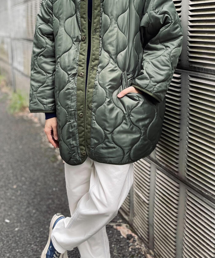 60's M-65 キルティングライナー M クロスステッチ ミリタリー