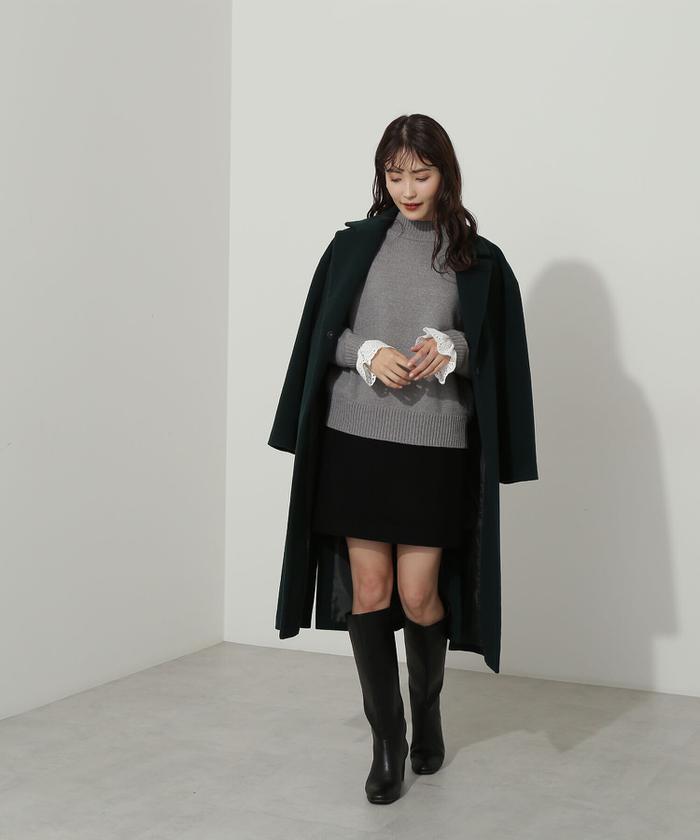 セール 50%OFF】ベルテッドオーバーチェスターコート(504361647 セール 50%OFF】ベルテッドオーバーチェスターコート(504361647