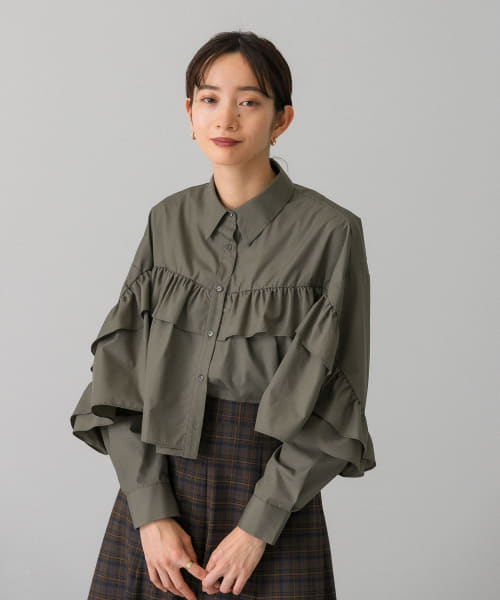 セール 30%OFF】ラッフルフリルシャツ(504440879