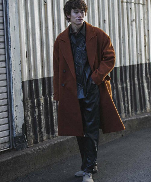URBAN RESEARCH iD ピークドダブルオーバーコート