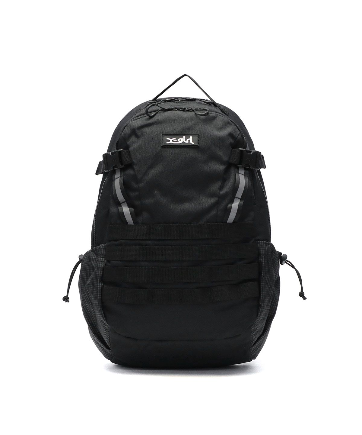 X-GIRL バックパック X-girl デイバック リュック OVAL LOGO BUNGEE CORD BACKPACK