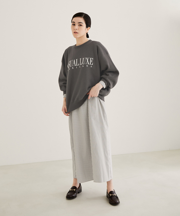 セール 60%OFF】【Americana】ショート丈クルーネックロゴ