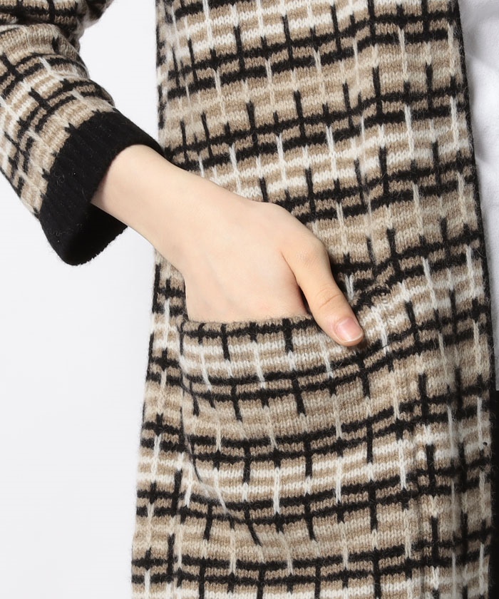 ロングニットカーディガン【Leilian WHITE LABEL】