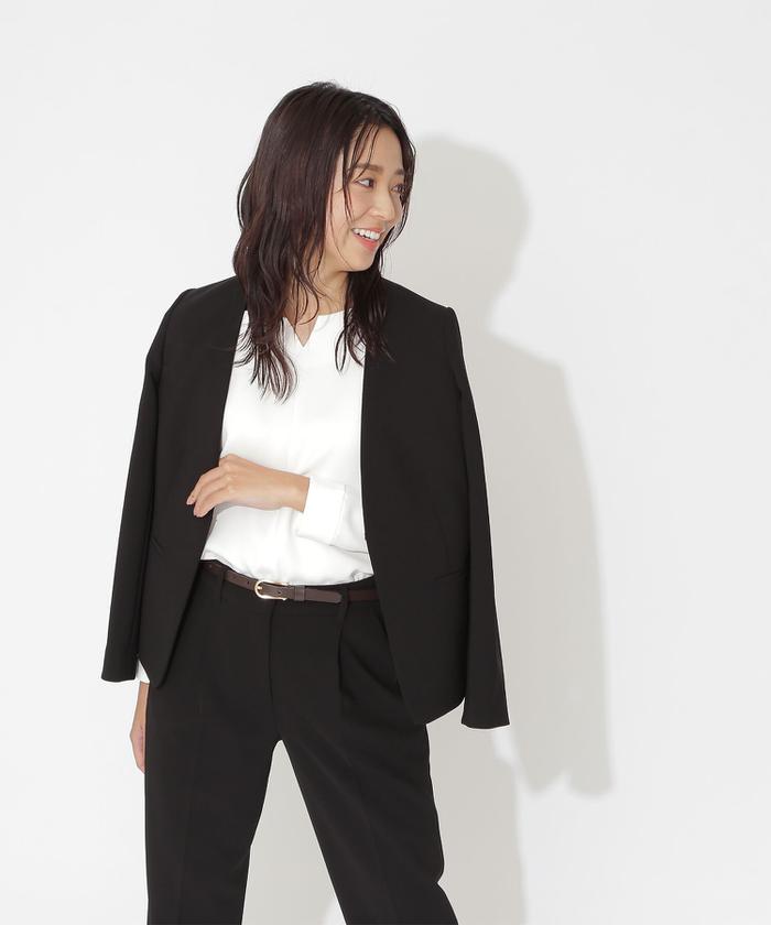セール 50%OFF】ステファニー平二重織SETUP ジャケット