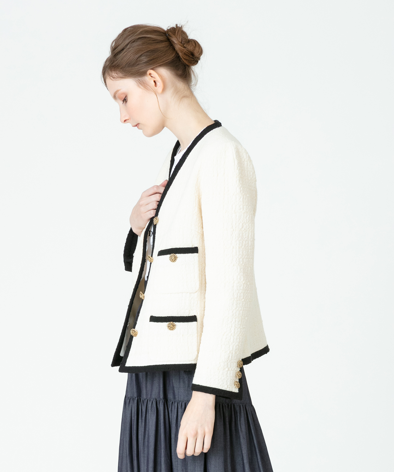 セットアップ対応商品】【LOULOU WILLOUGHBY】バイカラーツイード ...