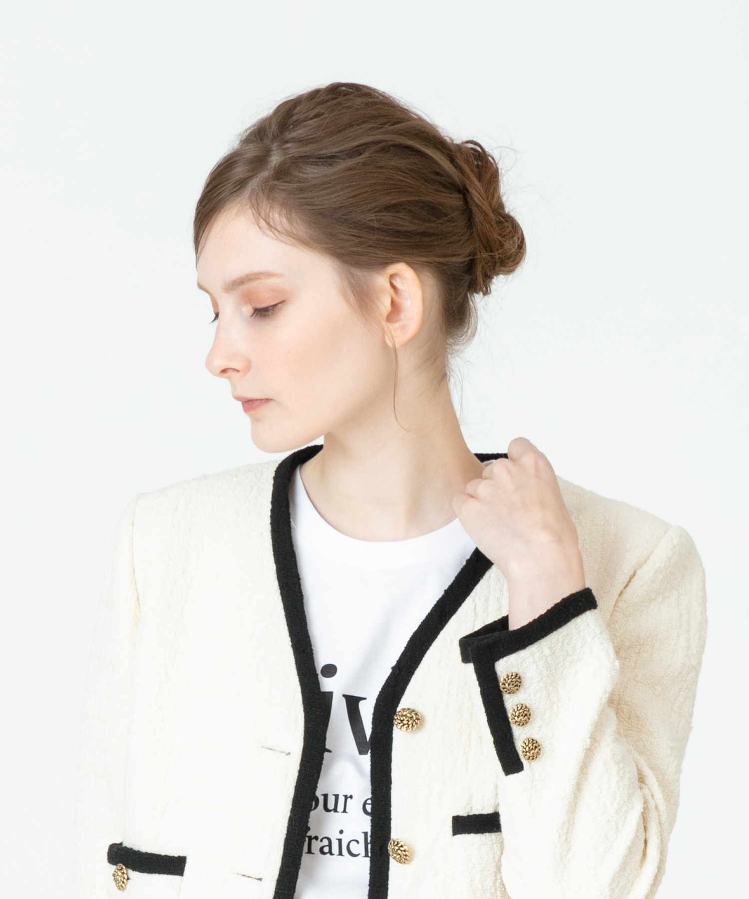 セットアップ対応商品】【LOULOU WILLOUGHBY】バイカラーツイード ...