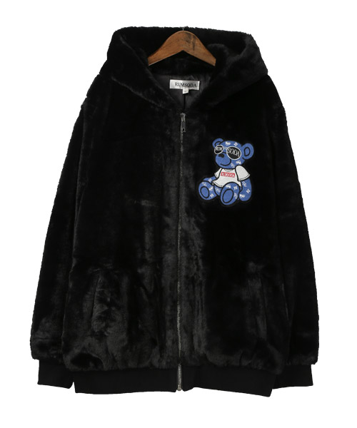 ラグスタイル LUXSTYLE RUMSODA(ラムソーダ)ベアワッペンフード ラグスタイル LUXSTYLE RUMSODA(ラムソーダ)ベアワッペンフード