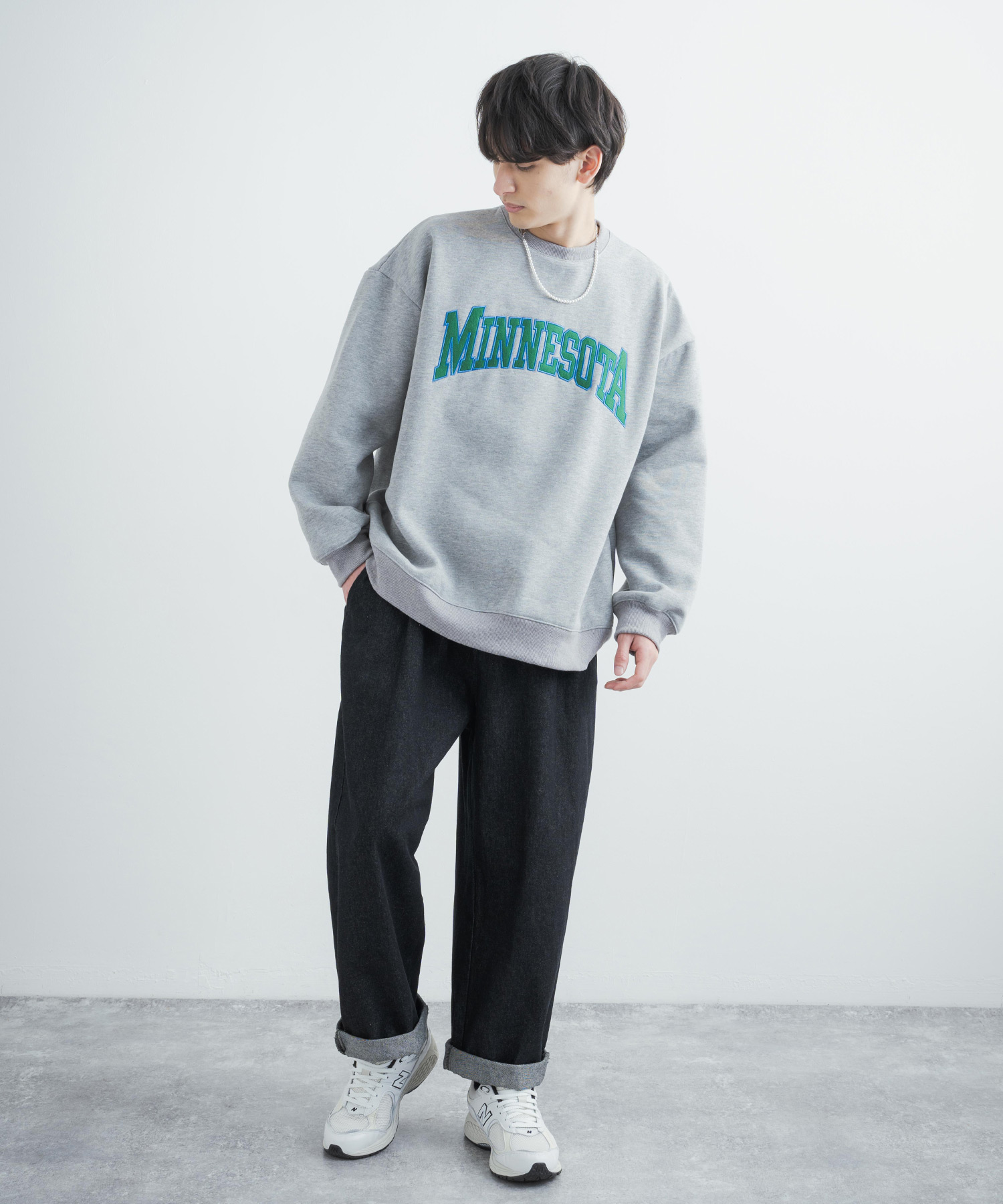 【メール便無料】 ロッキーモンロー メンズ カレッジスウェット Monroe Rocky 服＆ファッション小物