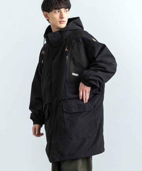 モッズコート ミリタリージャケット メンズ レディース モンスター フリース 収納力抜群 アウトドア キャンプ グランピング ビッグシルエット オーバーサイズ ロッキーモンロー Rocky Monroe D Fashion