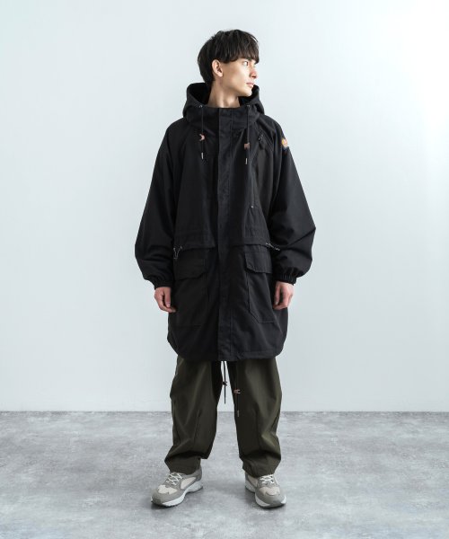 モッズコート ミリタリージャケット メンズ レディース モンスター フリース 収納力抜群 アウトドア キャンプ グランピング ビッグシルエット オーバーサイズ ロッキーモンロー Rocky Monroe D Fashion