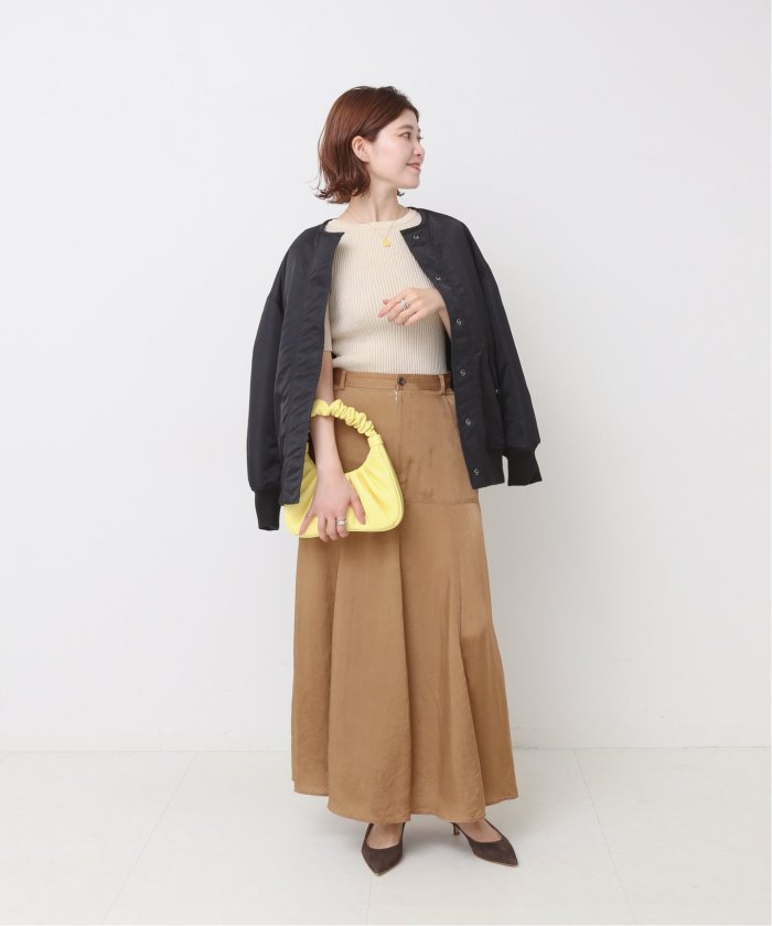 木造 【Spick and Span】新品タグ付 キュプラサテンワークスカート 38