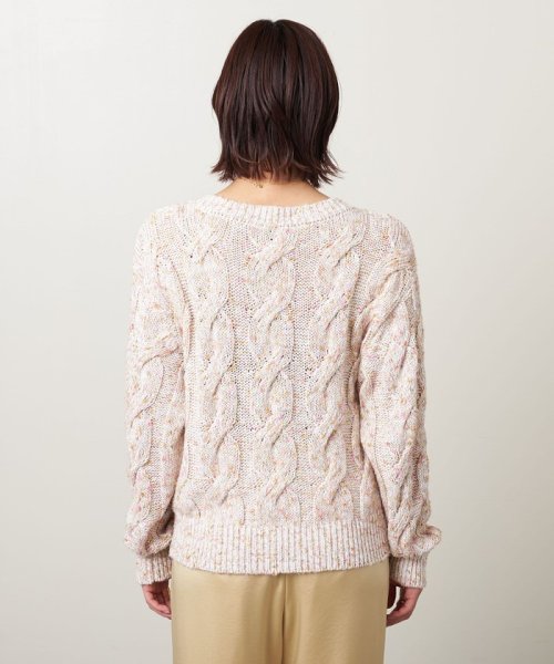＜UNITED ARROWS＞ミックス ビッグ ケーブル ニット W†