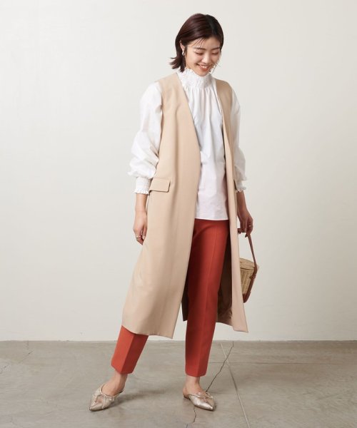 ＜UNITED ARROWS＞P/R/PU スリム ストレートパンツ B †