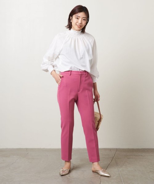 ＜UNITED ARROWS＞P/R/PU スリム ストレートパンツ B †
