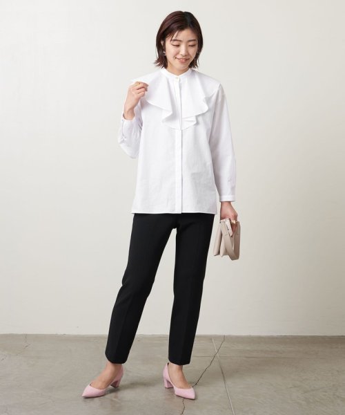 ＜UNITED ARROWS＞P/R/PU スリム ストレートパンツ B †