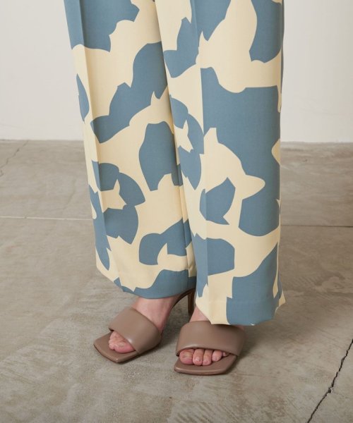 ＜UNITED ARROWS＞ブロックプリント パンツ B †