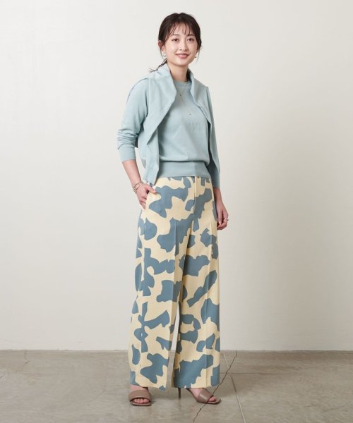 ＜UNITED ARROWS＞ブロックプリント パンツ B †