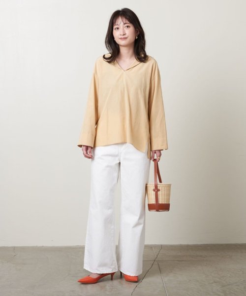 ＜UNITED ARROWS＞C/TA/P セーラーカラー ブラウス W†