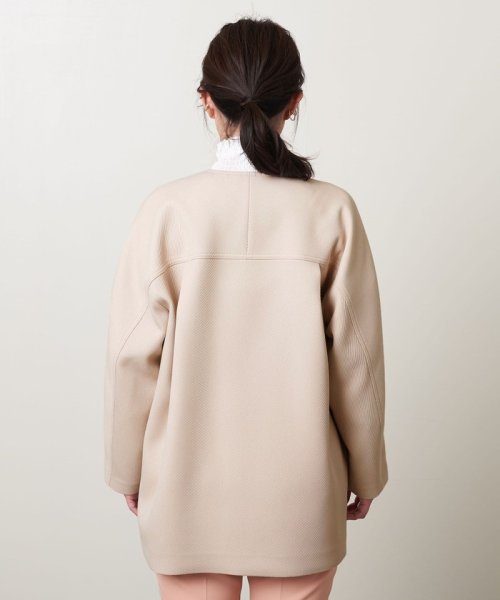 ＜UNITED ARROWS＞ツイル ノーカラー ミドルコート B†