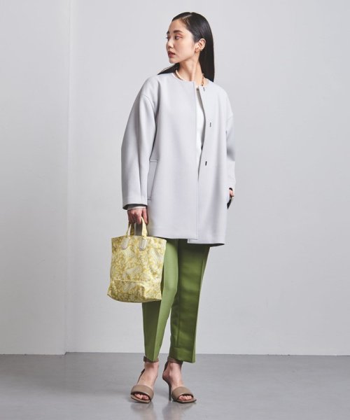 ＜UNITED ARROWS＞ツイル ノーカラー ミドルコート B†