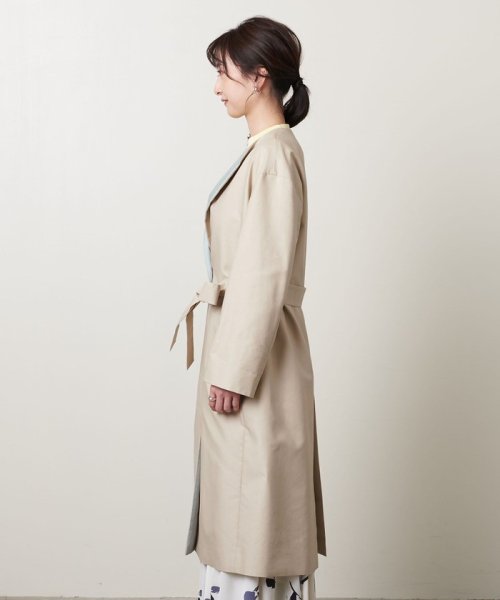 ＜UNITED ARROWS＞C/P バイカラー コート B †