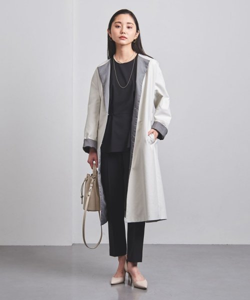＜UNITED ARROWS＞C/P バイカラー コート B †