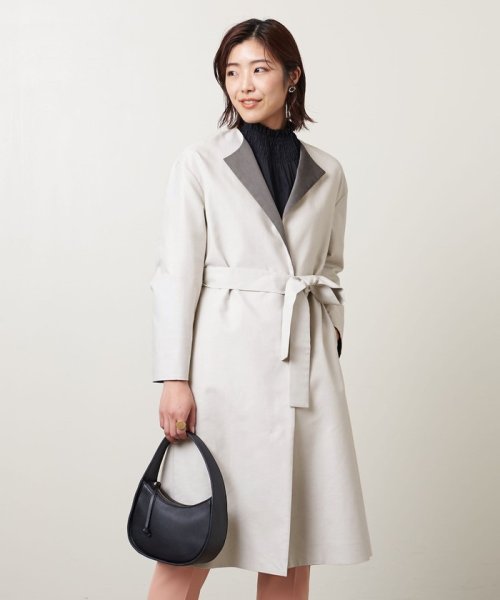 ＜UNITED ARROWS＞C/P バイカラー コート B †