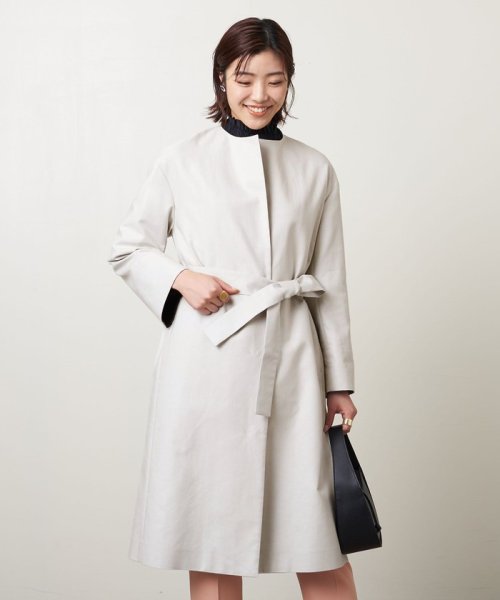 ＜UNITED ARROWS＞C/P バイカラー コート B †