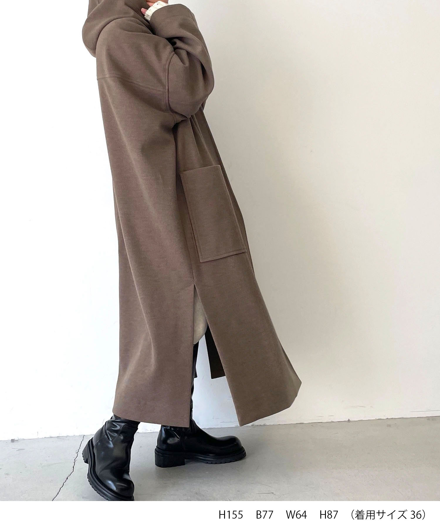 CANAL JEAN BONAPPETIT★美品★ エコウールパーカーコート CANAL JEAN（キャナルジーン）の「BONAPPETIT(ボナペティ) エコ