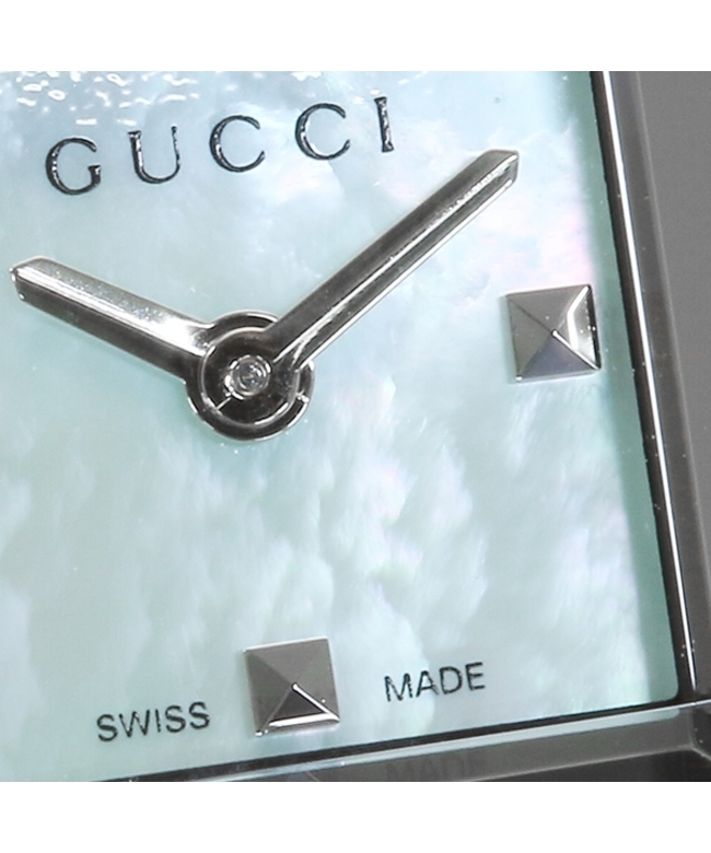 グッチ 時計 レディース Gフレーム クォーツ ブルーパール GUCCI ...