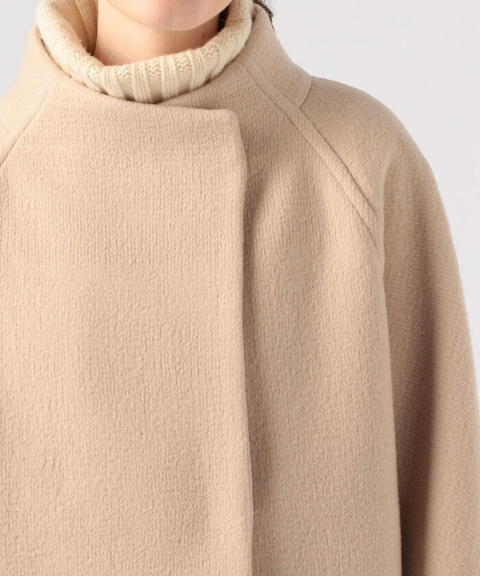セール 30%OFF】リップルメルトン スタンドカラーショートコート セール 30%OFF】リップルメルトン スタンドカラーショートコート