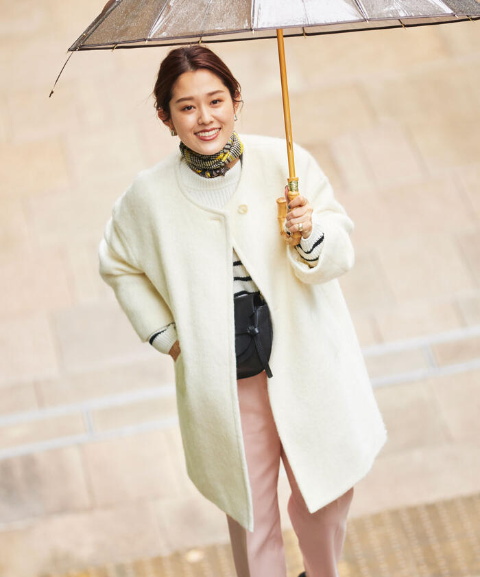 セール】◇【WEB限定カラーあり】モヘアシャギーノーカラー セール】◇【WEB限定カラーあり】モヘアシャギーノーカラー