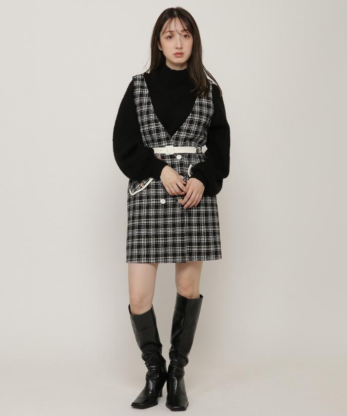 スナイデル　ツイードミニジャンスカ SNIDEL｜ミニジャンスカ | Rakuten Fashion(楽天ファッション