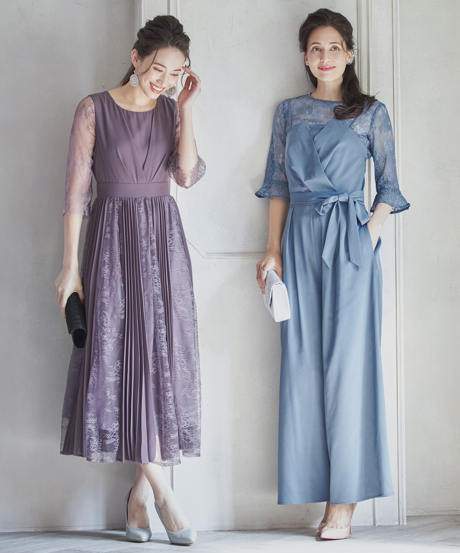 ドレスプラス DRESS+ レースブラウス ジャンプスーツ