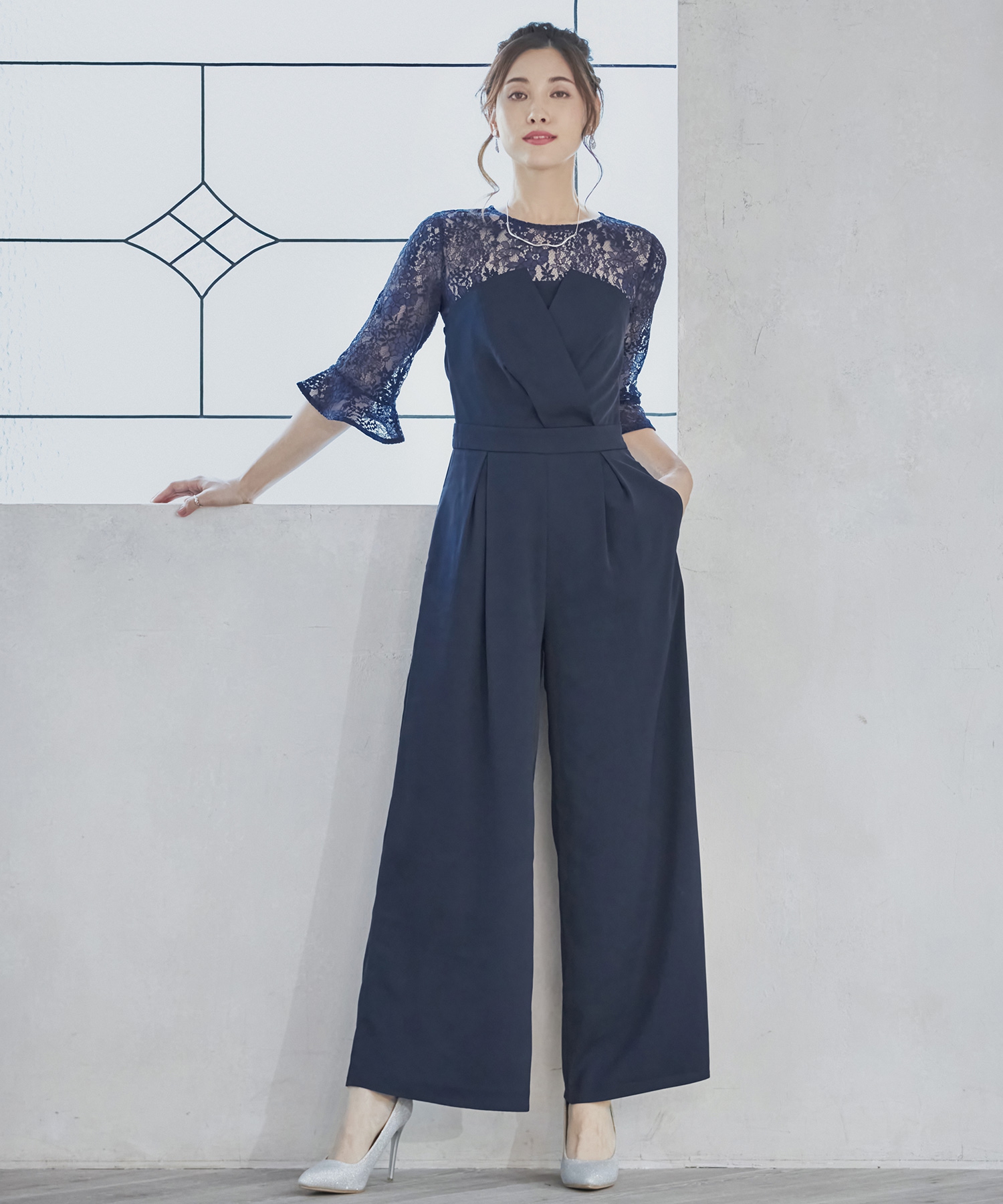 ★新品★Bo•Dre　パーティ　2次会ズボンセットアップドレス　ブラック yj188623-06.jpg