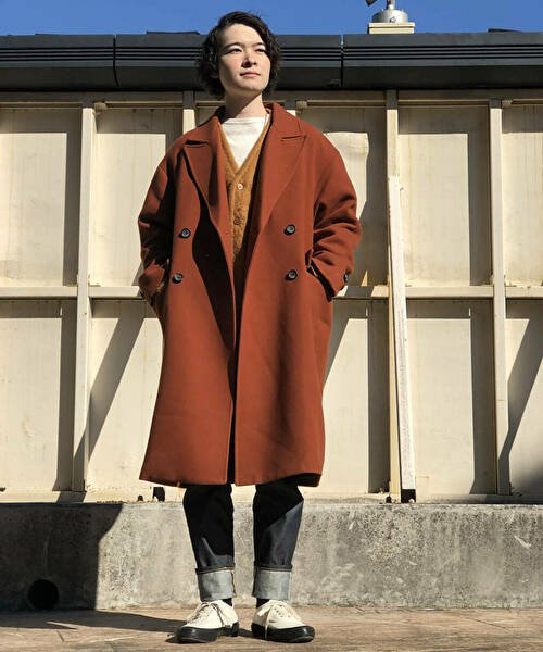 URBAN RESEARCH iD ピークドダブルオーバーコート