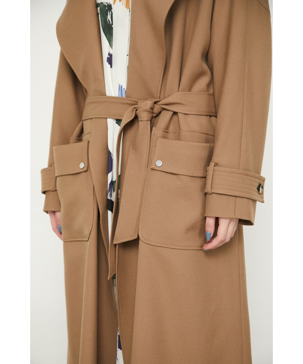 Seamless dolman trench CT
