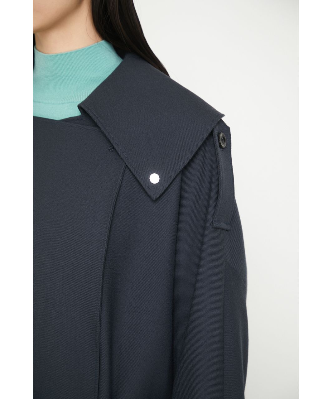 Seamless dolman trench CT