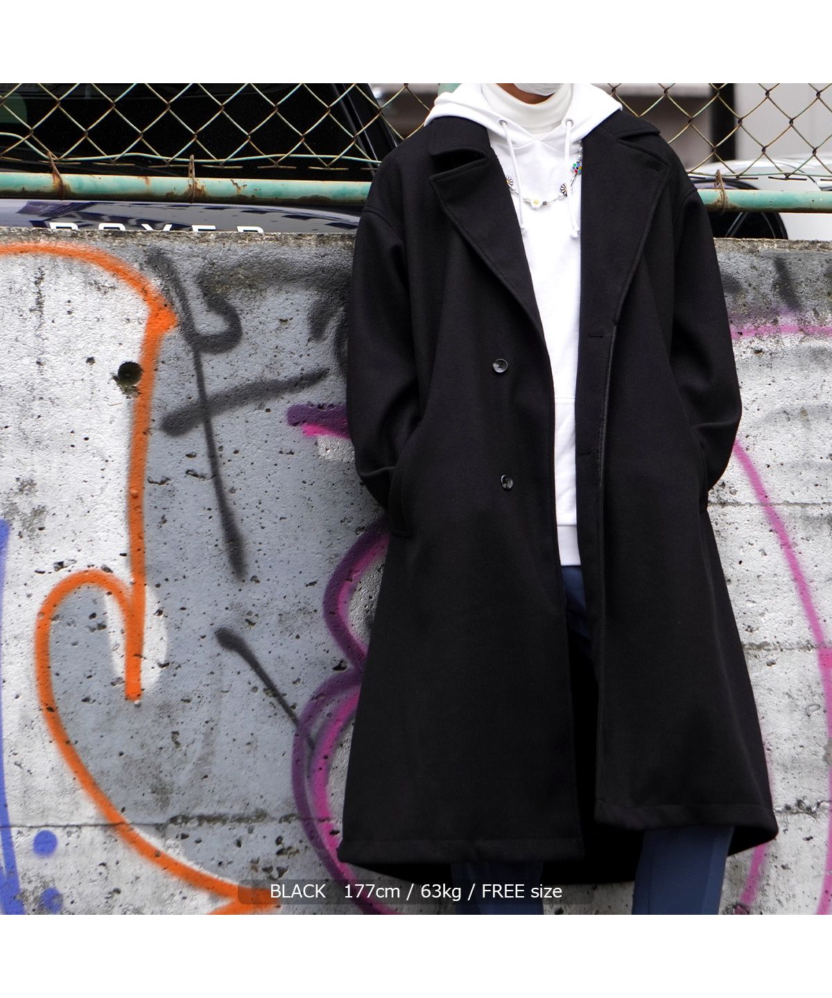 ワンフォークロージング 1111clothing チェスターコート メンズ ワンフォークロージング 1111clothing チェスターコート メンズ