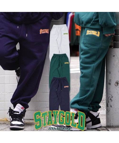 セール パンツ メンズ スウェットパンツ レディース 裏起毛 綿100 Stay Gold スウェットパンツ ワイドパンツ スウェット ストレートパンツ スエット ボ ワンフォークロージング 1111clothing D Fashion