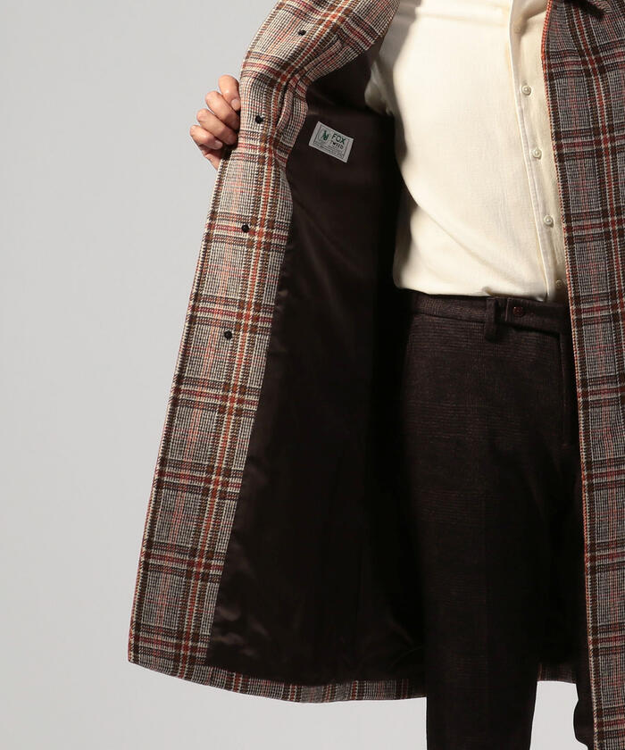 セール 50%OFF】ウールツイード バルマカーンコート FOX TWEED