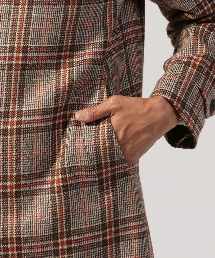 セール 50%OFF】ウールツイード バルマカーンコート FOX TWEED