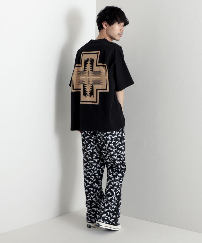 【Safari×PENDLETON/美品】 バックプリントスウェットガウン PENDLETON ペンドルトン トレーナー バックプリント スウェット